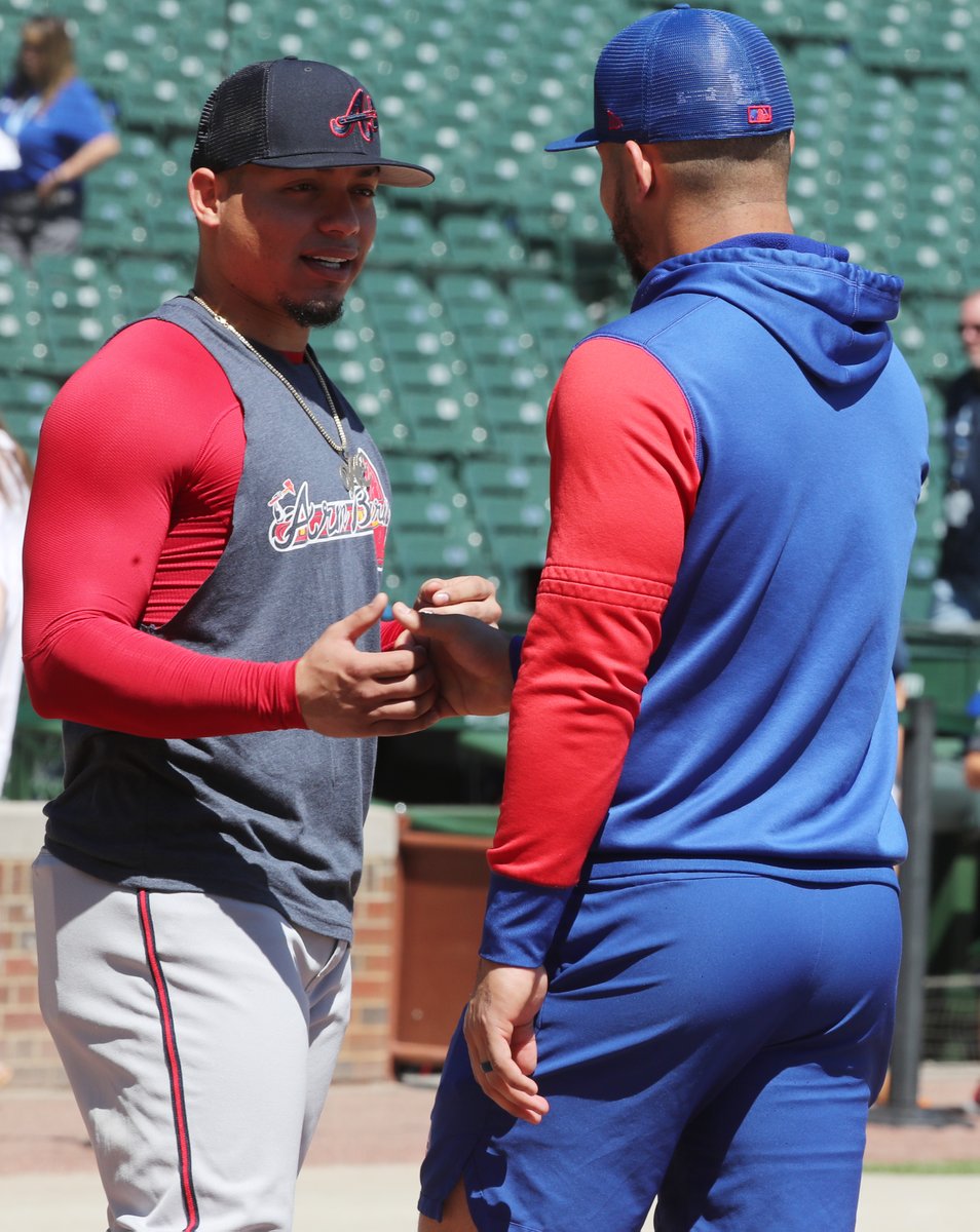 ESPNInsights's tweet photo. Willson and William Contreras are the first brothers to start at catcher in the same game since Yadier and José Molina in a Cardinals vs Rays game on June, 10, 2014. 

h/t @EliasSports https://t.co/1sj138OIrt