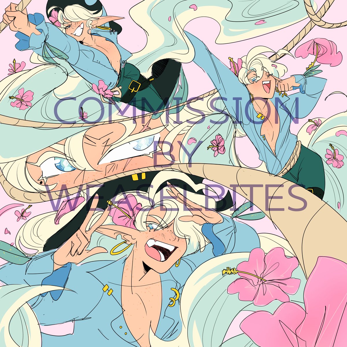 weaselbites's tweet photo. colored sketch page for @seaboundsailor_ !! thank you so much! 💕 https://t.co/zagApu0OxU