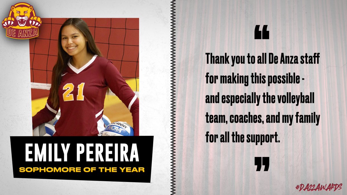 Congrats to Emily, who returned for her second seasons (Indoor/Beach) at DA - while also attending full-time at San Jose State!👏