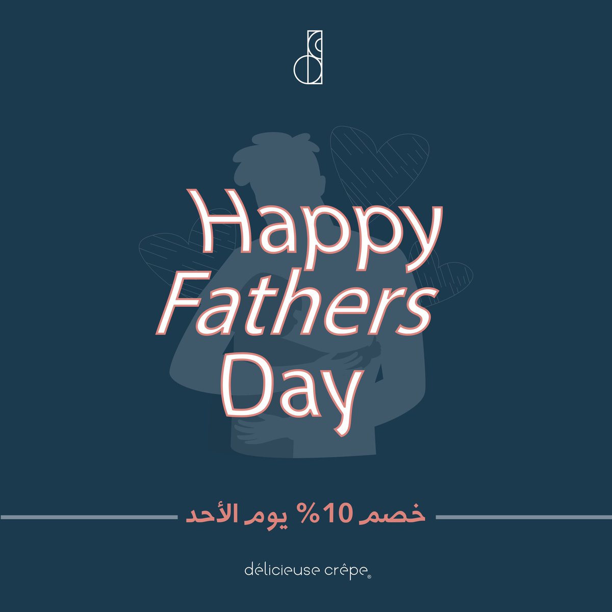 delcrepe's tweet photo. Happy Fathers Day ❤️يوم أب سعيد 

استمتع بخصم ١٠٪ على كامل المنيو بمناسبة يوم الاب السعيد طوال يوم الاحد ❤️😍

#يوم_الجمعة #يوم_الاب_العالمي https://t.co/91UaDmiWli