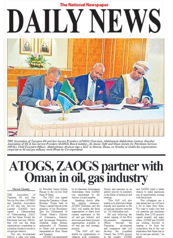 Abdulsamad_tz's tweet photo. Tanzania 🇹🇿 - Oman 🇴🇲 Investment and Business Forum has paid off!

#ATOGS
#ZAOGS
#OPAL
#OMANLNG 
@TheCitizenTz https://t.co/SMATwiwRjE