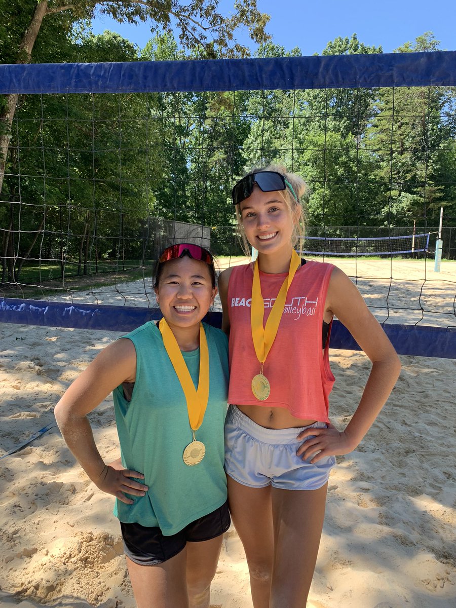First place, NC Sand today.  Strong work, EB with her friend Zua.