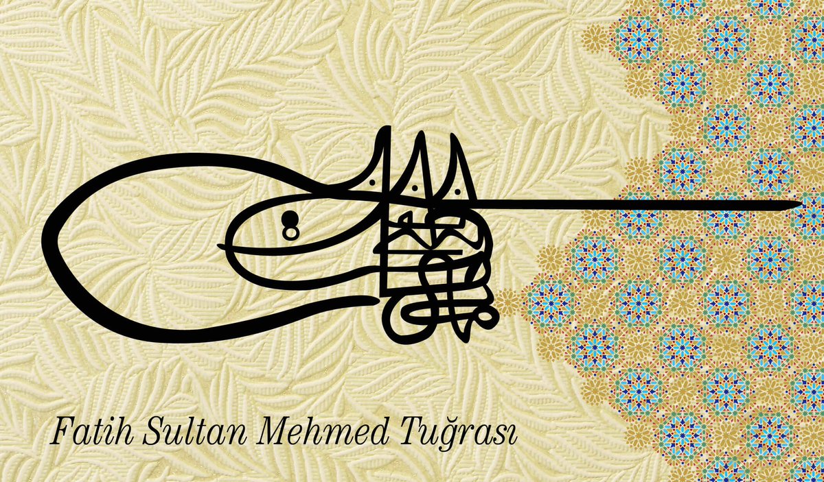 mcevatatalay's tweet photo. Halkbank Kataloฤundan Mรผkemmel Fatih Sultan Mehmet Tuฤrasฤฑ
#ottomanart #art #Calligraphy #gaรผn #GAรN #FatihSultanMehmet #ลahane #perfectart https://t.co/13qDPV9Hw9