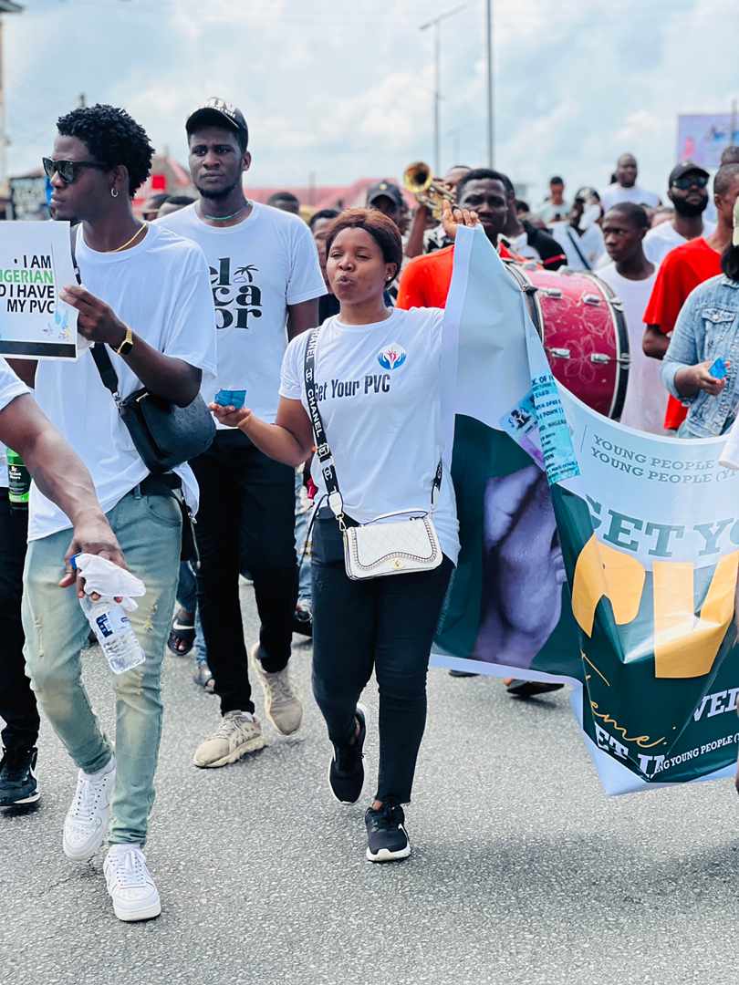 yakubu44's tweet photo. So here in Yenagoa, Bayelsa State we've started walking the talk by sensitizing people on why they should get their PVC'S.
#YPSYP https://t.co/FcVNdOeREf