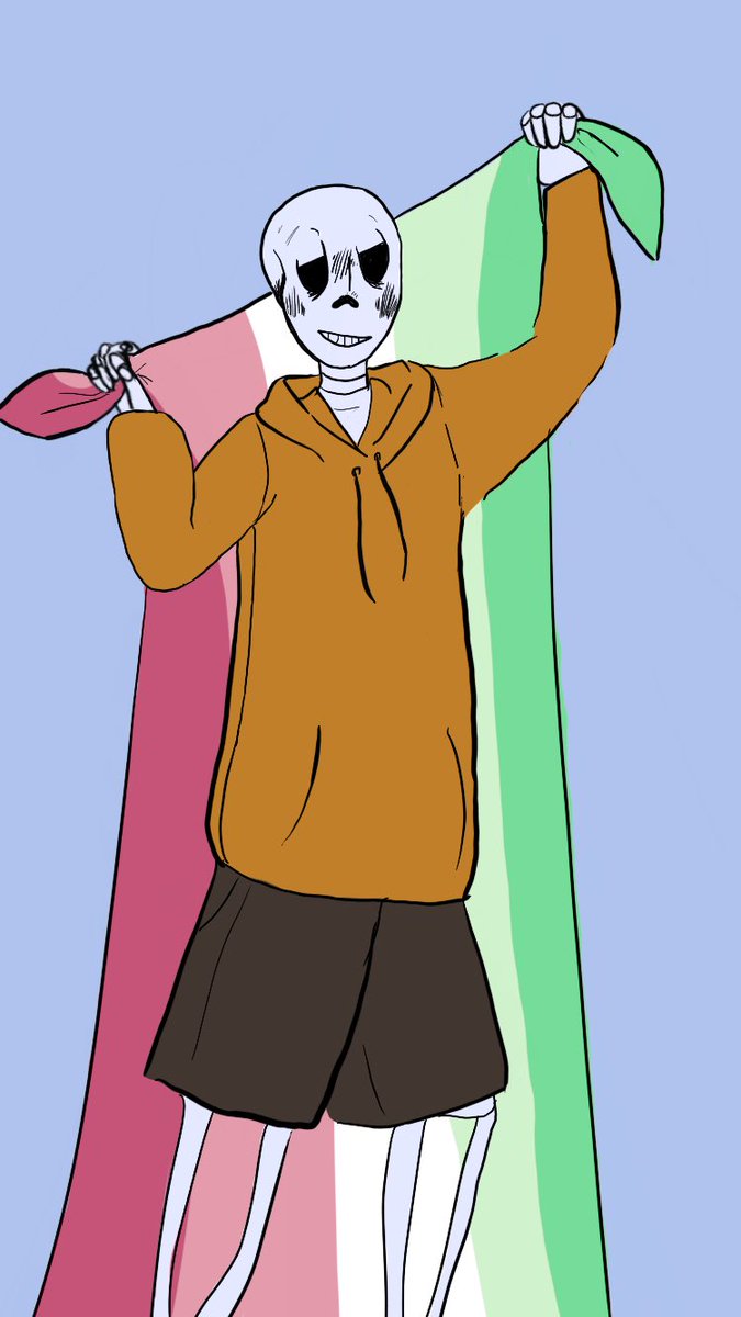 QuietZest's tweet photo. Skeletons with pride flags continued (it’s *funny*, please laugh)
#undertale #underswap #uspapyrus #papyrus #art #ArtistOnTwitter #Pride https://t.co/F2AJ5BsegV