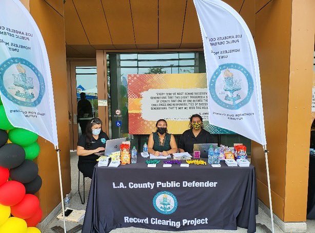 lapubdef's tweet photo. Yesterday our office was on site providing #FREE expungement services at @HollyJMitchell’s Juneteeth Celebration & Resource Fair! Special thanks to everyone who participated!
#PublicDefenders #Juneteeth #Freedom #Justice #LACounty https://t.co/jyudEb36DN