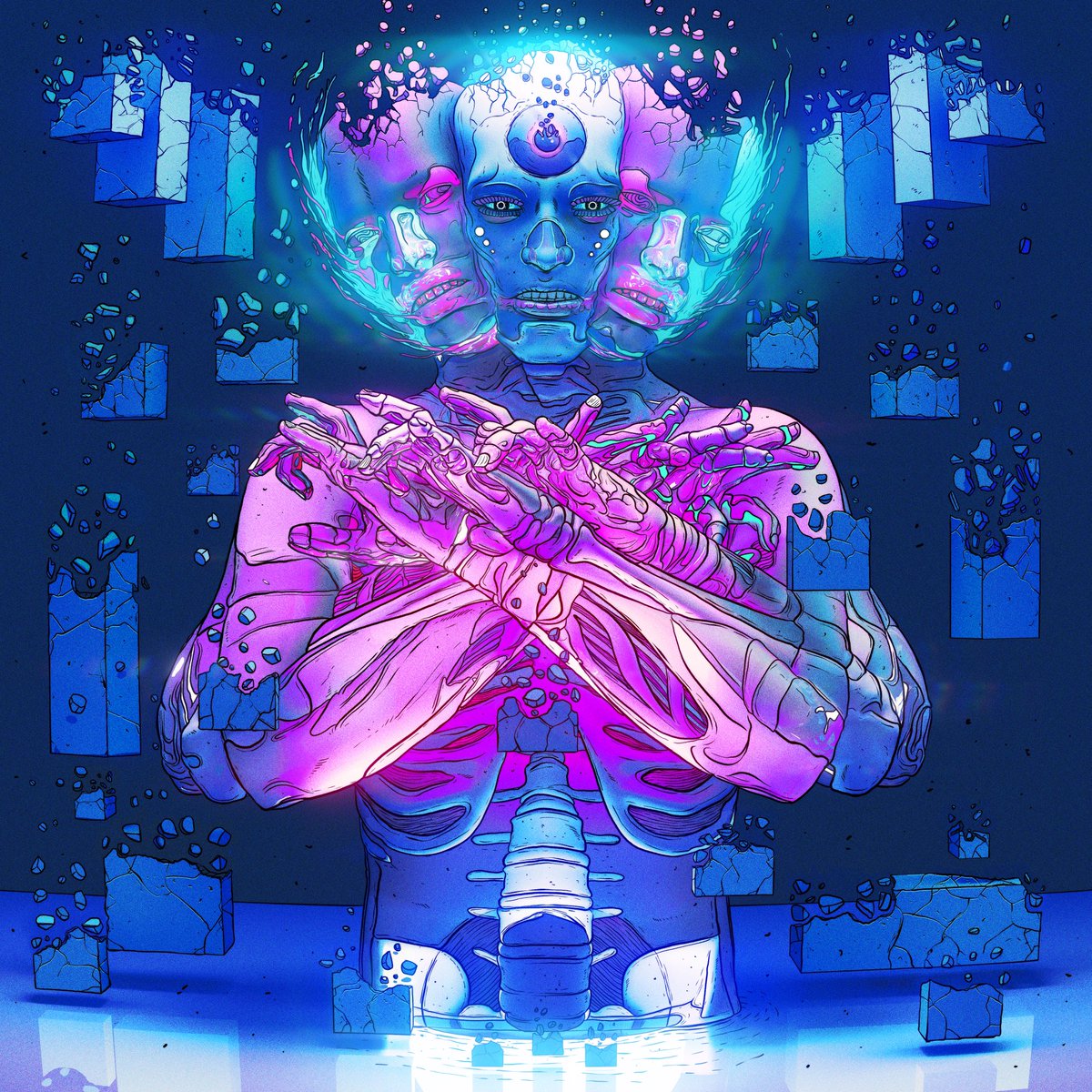 XSULLO's tweet photo. Making art has no schedule.  It's morning noon or night 🌅🔆🌙 https://t.co/tohPvRajqI