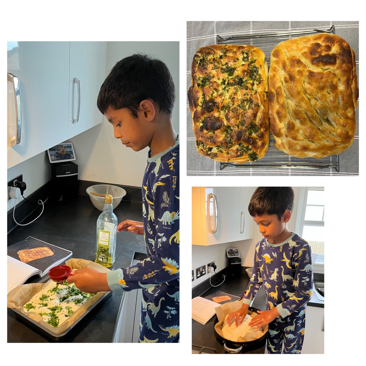 Thank you @misssmithteachh for giving Samay the opportunity to bake his focaccia for the coffee morning.@MrsGLVPS @Vishban