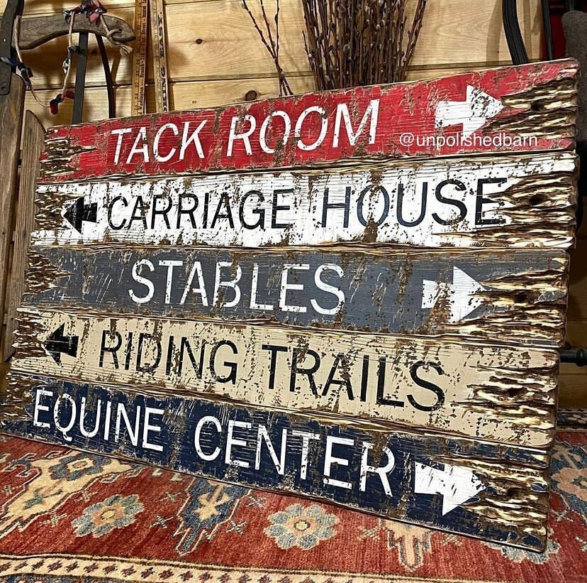 For the horse lovers! 🐎 Sold as a set or individually! Hang one over the door, under an accent piece or display as a focal point! Visit us on Etsy!
.
#equestrain #equestriandecor #horselover #westerndecor #countrydecor #countryliving #westernstyle #woodsigns #rusticwalldecor…
