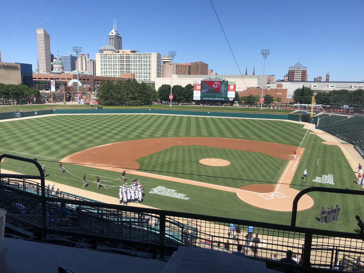 My view from Victory Field for the 1A State Championship game. Still can’t believe they let me do this!