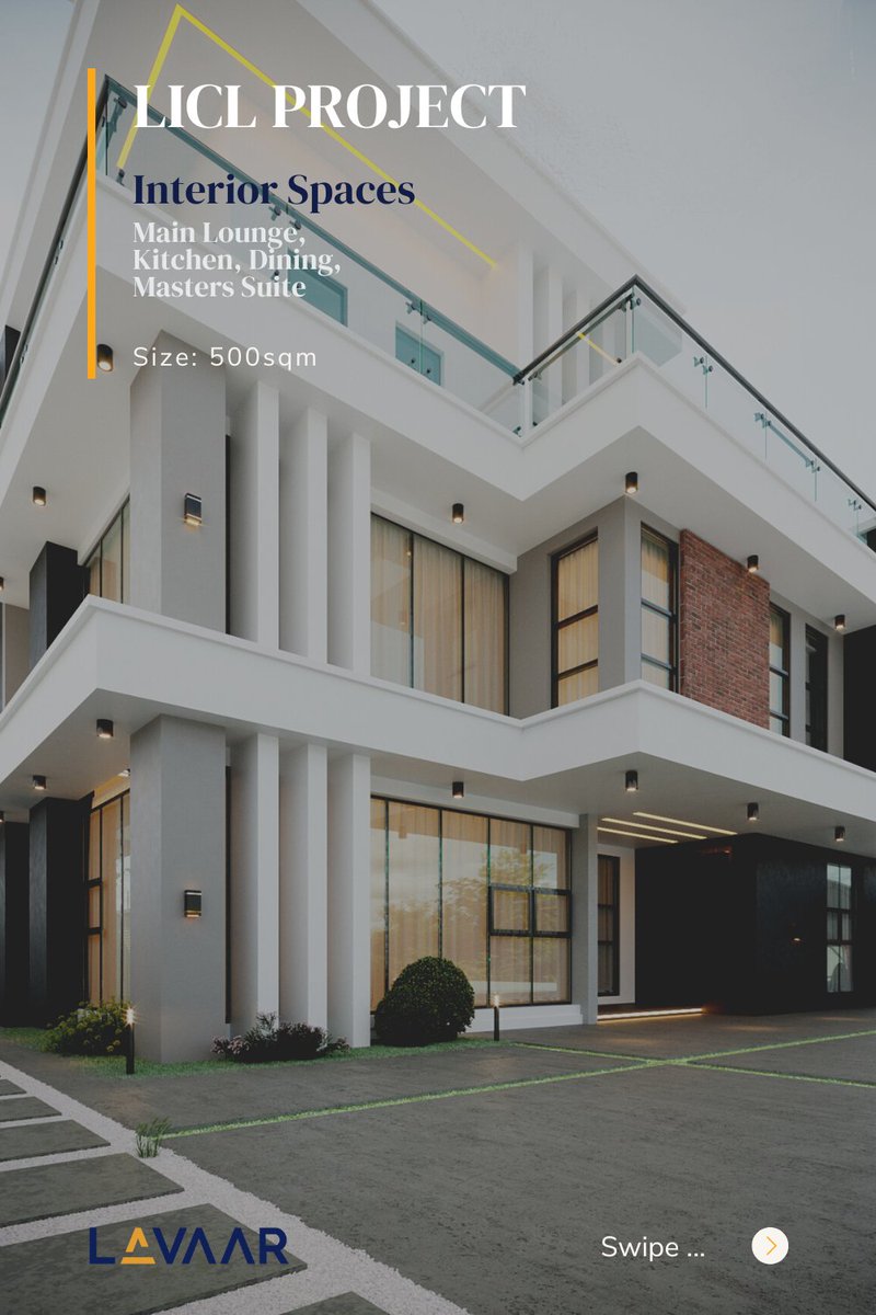 lavaaratelier's tweet photo. Our Design for LICL PROJECT. 
A 5 Bedroom bespoke home with smarthome features. Having an open plan double volume living room, gym, home office, large outdoor terraces &amp; swimming pool. Land size-500sqm. Location-Lekki

#design #build #lagos #pride #cryptocurrecy #Presidential https://t.co/eik8mnjkRo