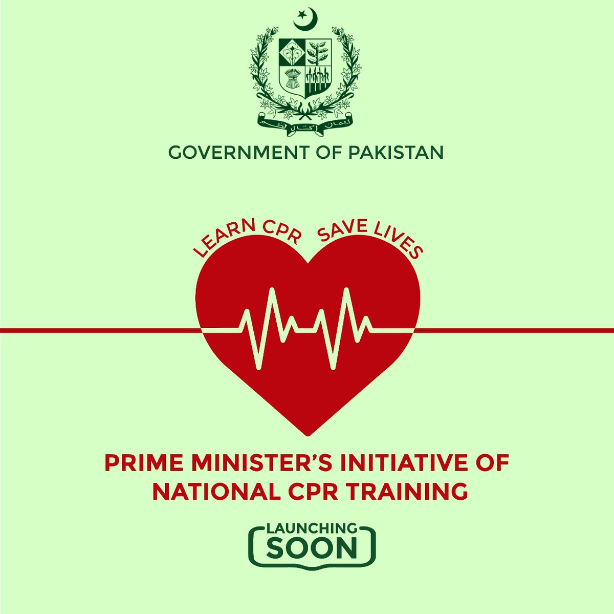 SalmanSufi7's tweet photo. Pleased to initiate Prime Minister @CMShehbaz initiative of
National movement on CPR Training.
CPR has saved countless lives around the world at places where immediate medical assistance is limited.
Let's learn & be a responsible citizen
Details soon
#LearnCPRSaveALife https://t.co/avuWJAfJGB