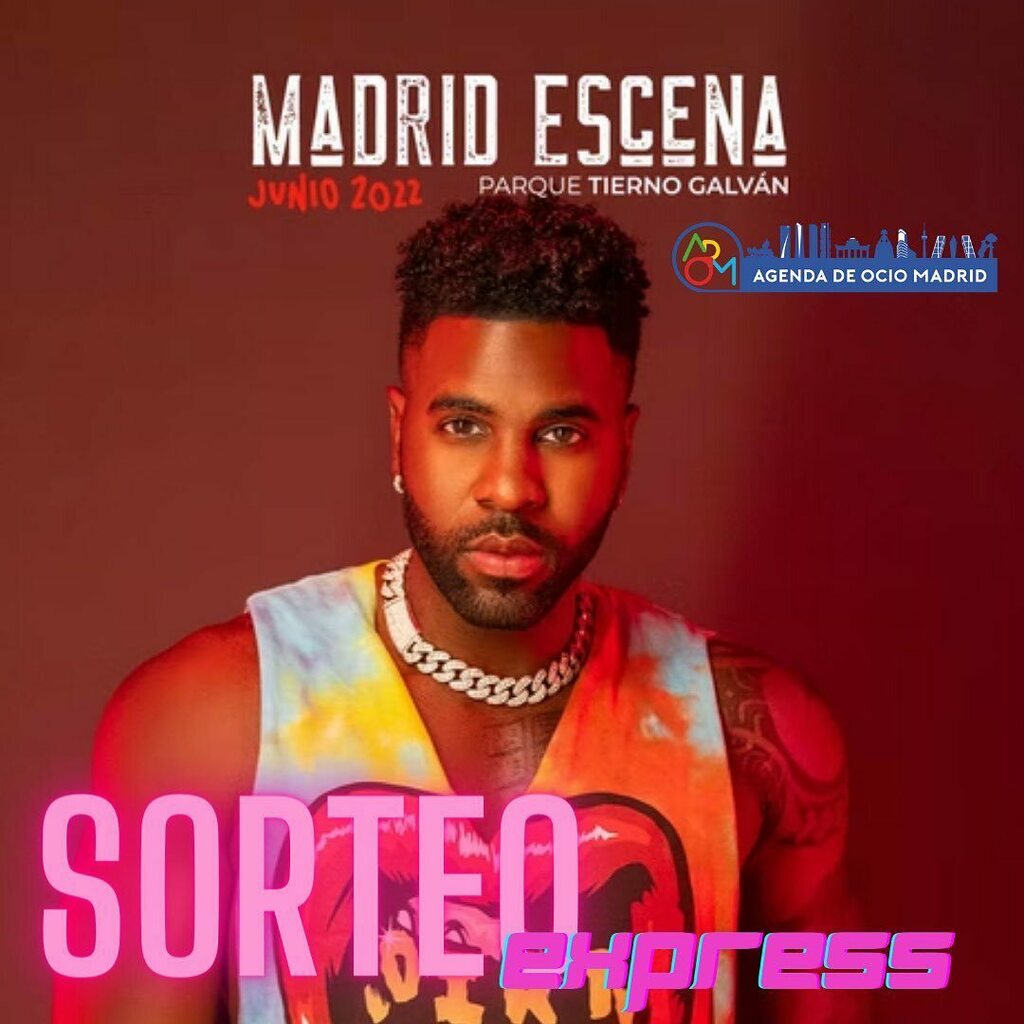 ❗️SORTEAZO EXPRESS❗️

Sorteamos 2 entradas para el concierto de Jasón Derulo de mañana en @madridescena para mañana DOMINGO 19 de JUNIO en el parque Tierno Galván.

Antes de la actuación de Jason Derulo ( <a href="/jasonderulo/">Jason Derulo</a> ) estarán como teloneros Wally López… instagr.am/p/Ce845YSIONP/