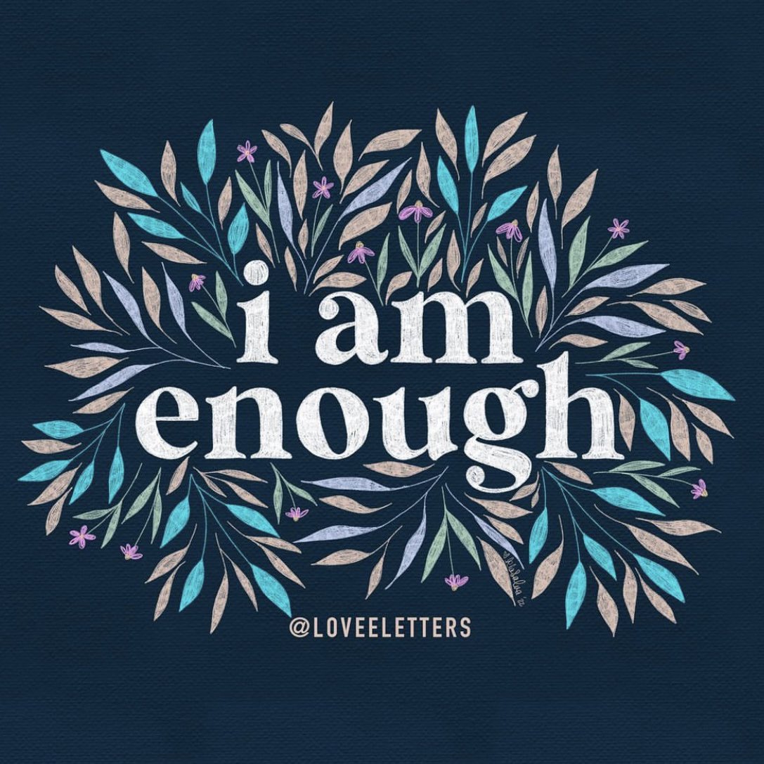 I Am Enough Phone Wallpaper  Affirmation quotes Think positive quotes  Affirmations