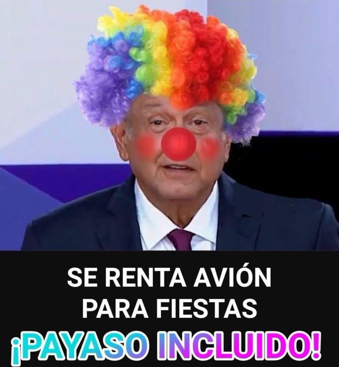 chihua56's tweet photo. @Claudiashein Sigan dándole al pueblo circo,maroma y teatro.
Por cierto cuando se presenta éste 👇 https://t.co/Y68ANSByXM