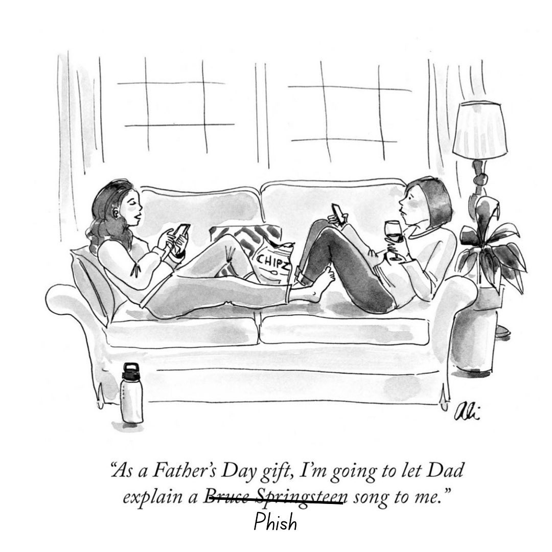 Someone tell <a href="/NewYorker/">The New Yorker</a>, we’ve got two better options for this cartoon. ⭕️ #phish