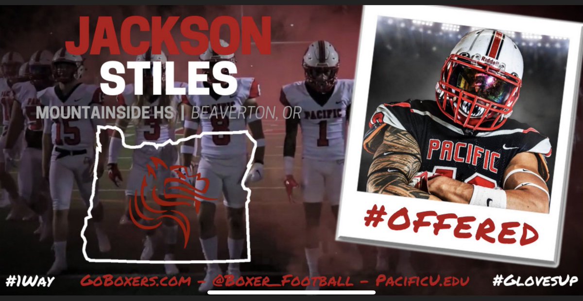 JacksonStiles23's tweet photo. After a great conversation with @Coach_Gilgan I’m honored to say that I’ve received my first offer to play football for @Boxer_Football @JordanJ_ @PrepRedzoneOR @AndrewNemec @SBLiveOR https://t.co/9NjjLLtwyd