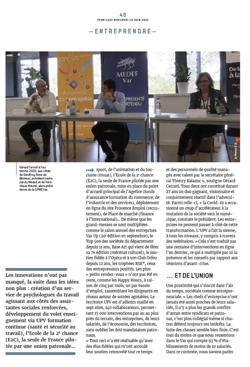 Balazuc2's tweet photo. #UPV #tpbm retour sur 27 ans d’actions au service des entreprises ! ✌️👍💪
#gerardcerruti passe le flambeau de la présidence à #veroniquemaurel 🙏🙏🙏👏👏👏
#olivierreal https://t.co/YuKuOhdmHL
