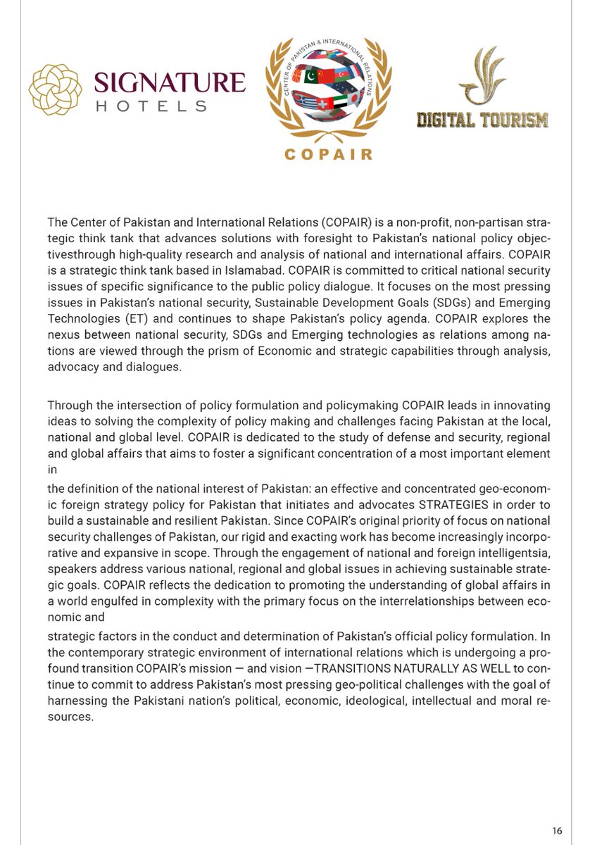 Digitaltourism3's tweet photo. Digital Tourism; Revolutionizing tourism industry in Pakistan  
@COPAIROfficial @signaturehtl @TDCPOfficial #tourism #Digital #Innovation https://t.co/Zp9HQJkNyD