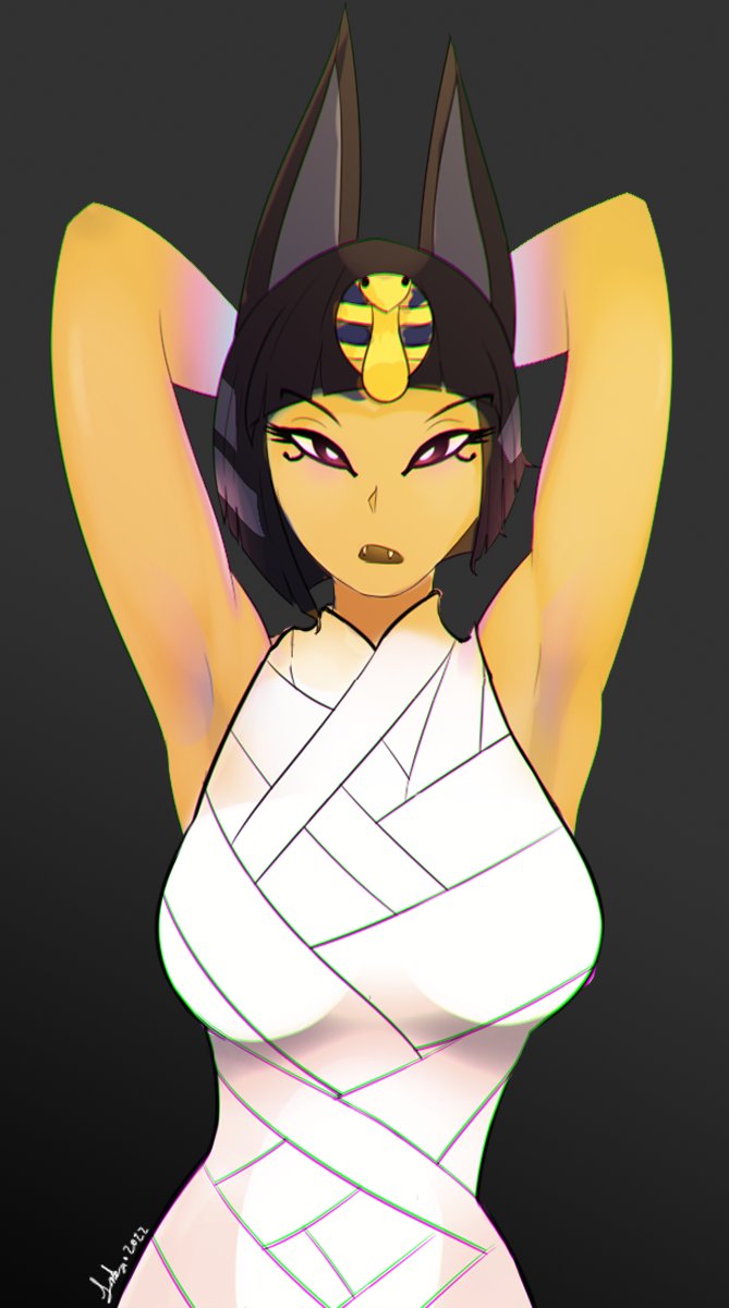 ANKHA! <3

i really need to brush up my coloring skills :')
lemme know if i should color this piece properly