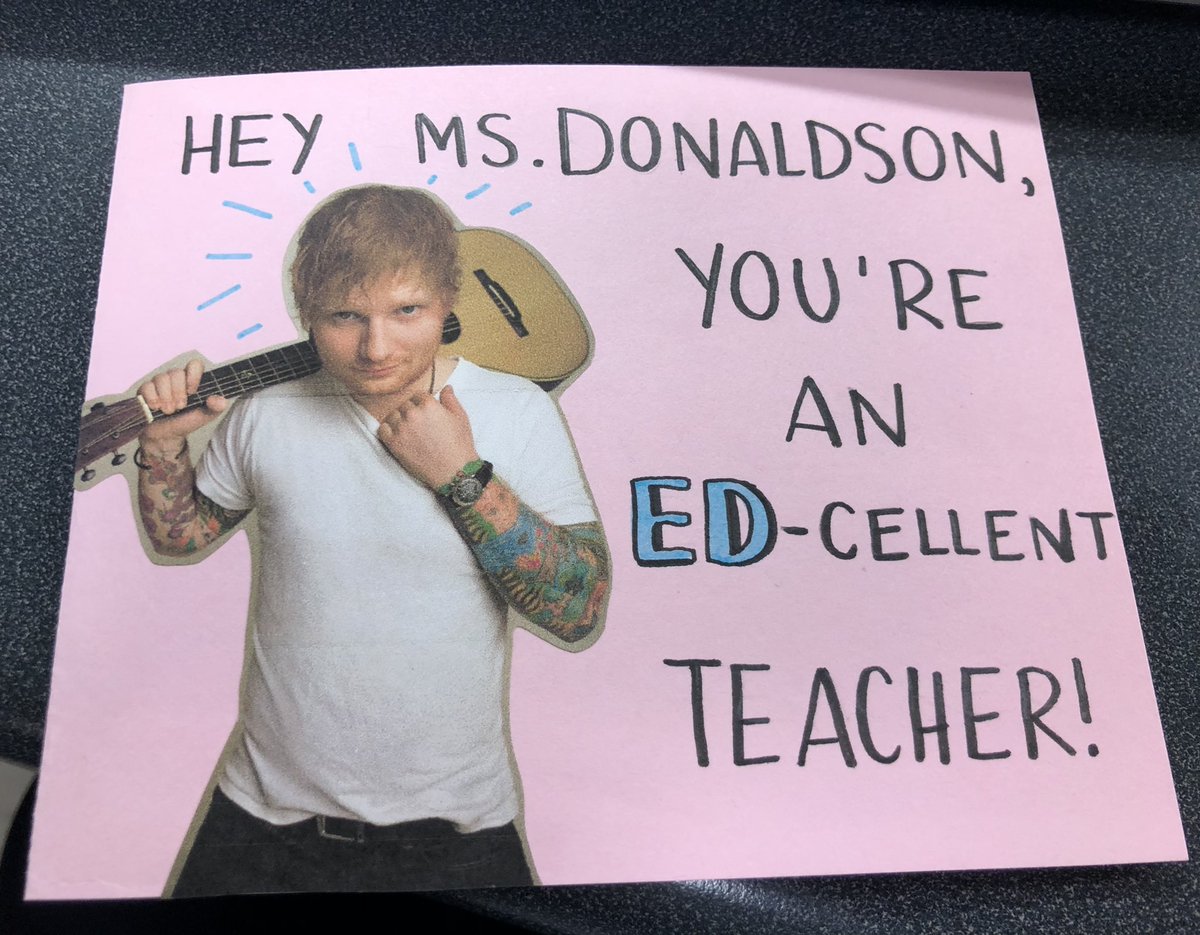 MegDonaldson3's tweet photo. One of my favourite handmade cards ever! It all started with some ED while learning Hurling…. Going to miss these Gr.12’s! https://t.co/sGZCMcQjRt