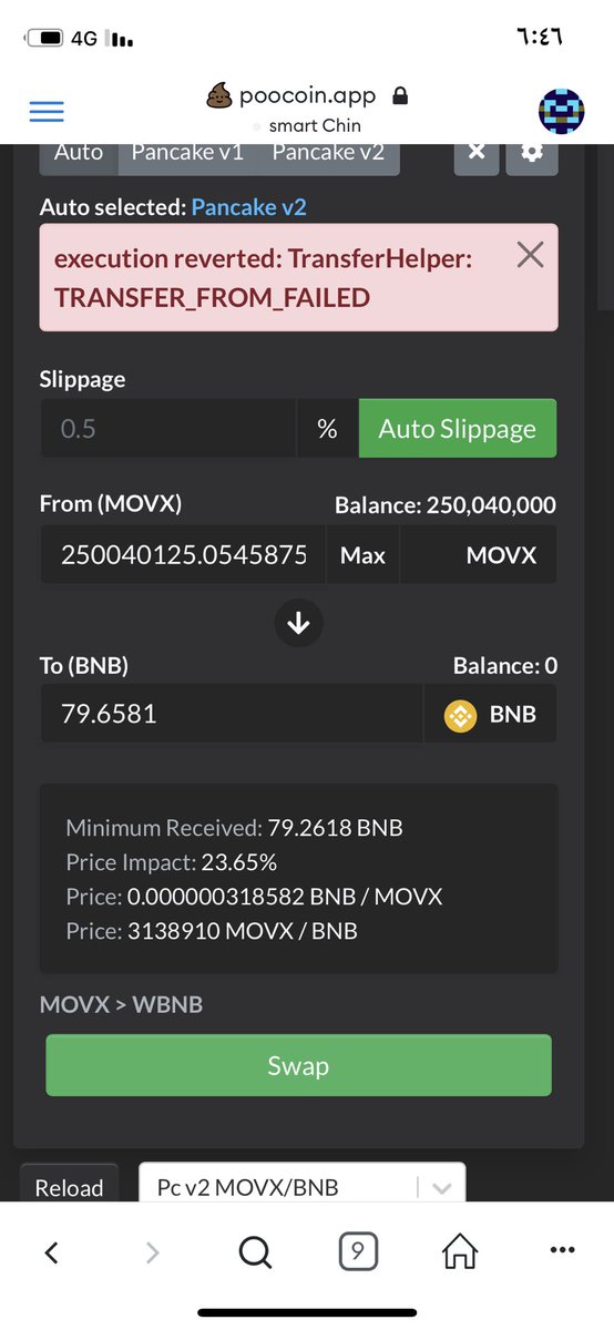 NN11w11f's tweet photo. @cryptomobties @movxclub @movxclubsupport $movx Scam and you are a partner in this because of your tweet I can't sell https://t.co/k9MmQele7B