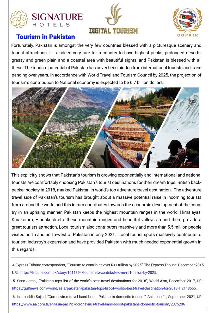Digitaltourism3's tweet photo. Digital Tourism; Revolutionizing tourism industry in Pakistan  
@COPAIROfficial @signaturehtl @TDCPOfficial #tourism #Digital #Innovation https://t.co/Elc12y25MN