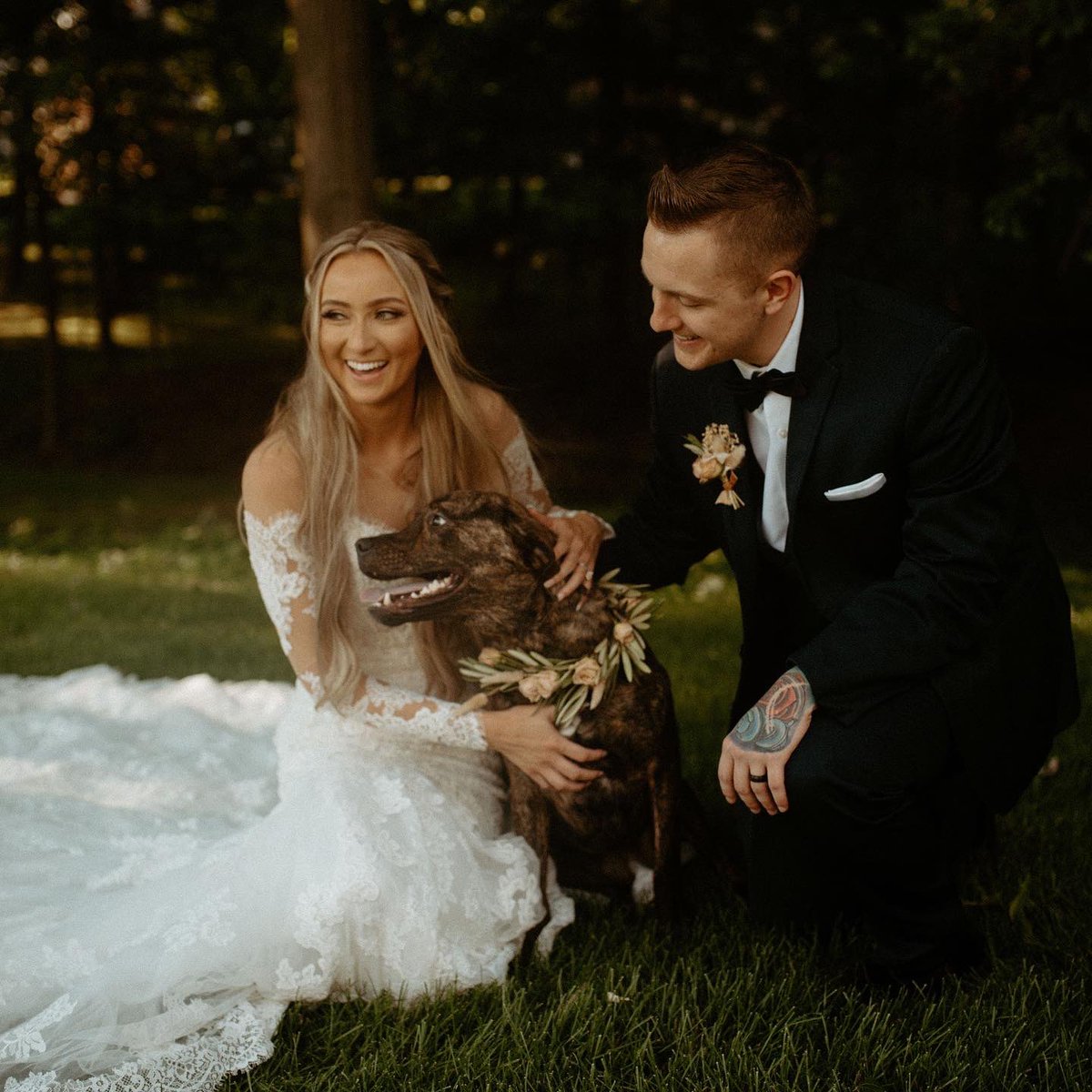 BriBurkheiser's tweet photo. Happy 1 year anniversary to my amazing wife. I feel like the luckiest man alive to have you as my partner. Here’s to 50 more years. 💙 https://t.co/NpmOKRCZcn