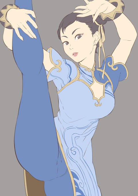 今日は練習で春麗描いてました。 