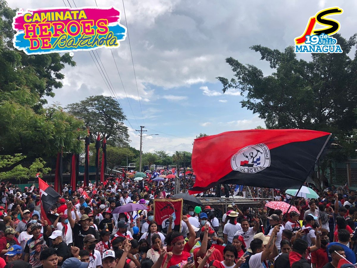 Rendimos homenaje a los Héroes de Batahola #Managua porque el color de la sangre jamás se olvida #4319FuerzaDeVictorias #18Junio