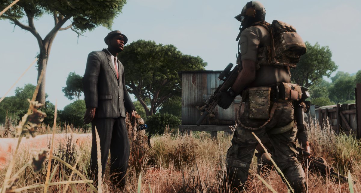 g_copenhagen's tweet photo. Operators from 114 out for a little trophy hunting somewhere in Africa. #Arma3 https://t.co/jfBjfLnIoD