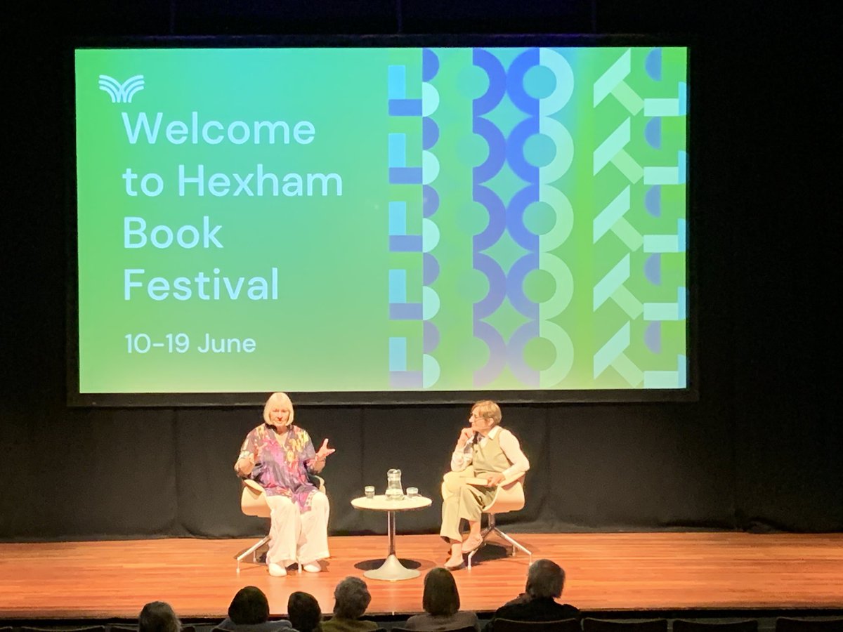 Really interesting but emotional talk from #HeatherMorris author ⁦<a href="/hexhambookfest/">Hexham Book Festival</a>⁩