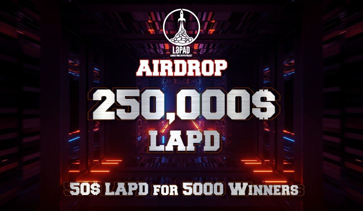 AirdropAchiever's tweet photo. 🪂 New Airdrop: LaPad 
💎 Reward: $50 LAPD tokens 
🚀 Refferal: $3 LAPD tokens
🏆 Winners: 5,000 Random 
📢 Distribution: TBA

🔗  Airdrop Bot: https://t.co/sCXSymvE6B

#Airdrop #AirdropAchiever #Crypto #NFTs #BTC #BNB #LaPad https://t.co/sJ1Vn3b0KV