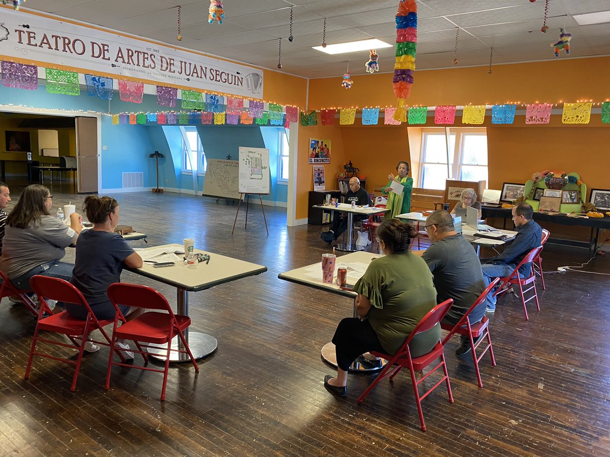 Teatro Board Workshop is in full swing this morning at Teatro’s Cultural Arts Center. We’re reviewing last year’s programming, accomplishments &amp; charting course for 22-23. Thank you volunteer Teatro Board of Directors for donating time &amp; expertise year after year. #VivaTeatro39
