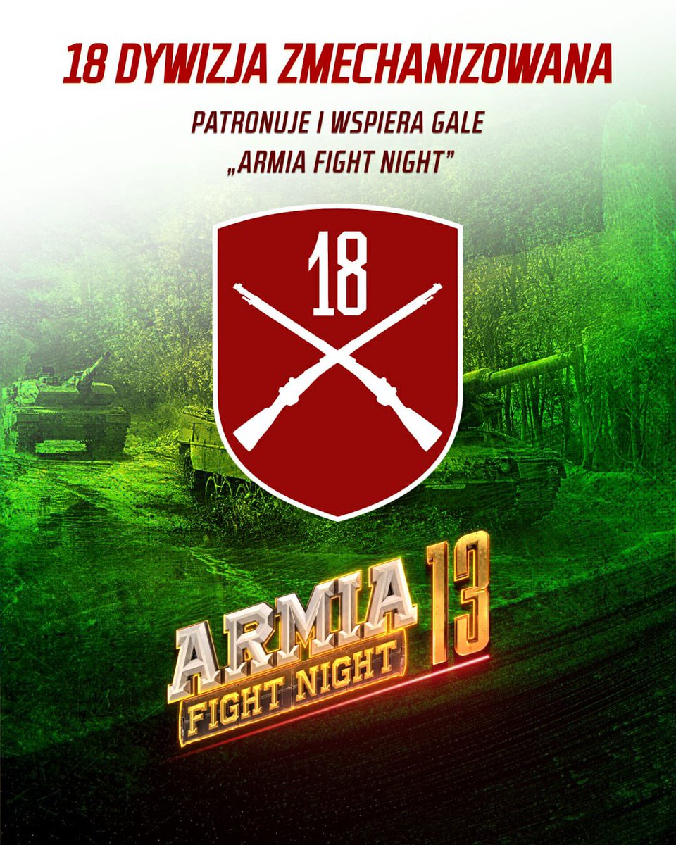 Wspieramy walki współczesnych wojowników. Taka jest #ŻelaznaDywizja. 
- - -
Transmisja gali <a href="/ArmiaFight/">Armia Fight Night</a> dziś w <a href="/sport_tvppl/">TVP SPORT</a> od 20:30. Zapraszamy!