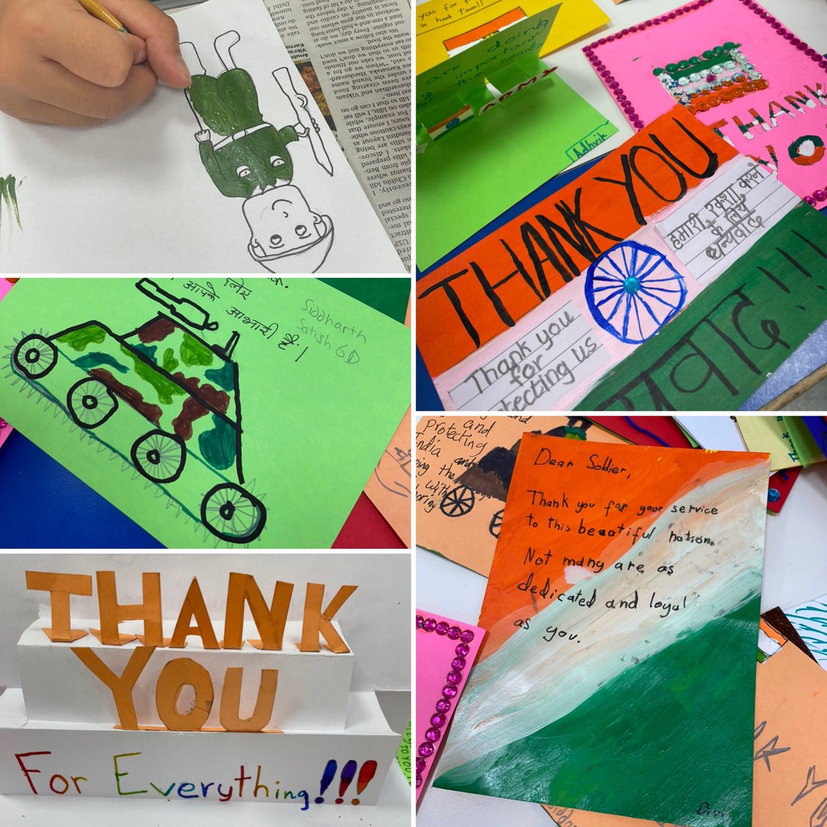 InventureK12's tweet photo. #inventuring grade 5 students chose to make #gratitude cards for our servicemen and women who keep the country safe.
Paying homage to those who selflessly serve us 🙏
#theinventureadvantage
#Inventuring
#service
#roundsquareideals
#newworld
#newlearning
#carpediem https://t.co/AUISVXQmyv