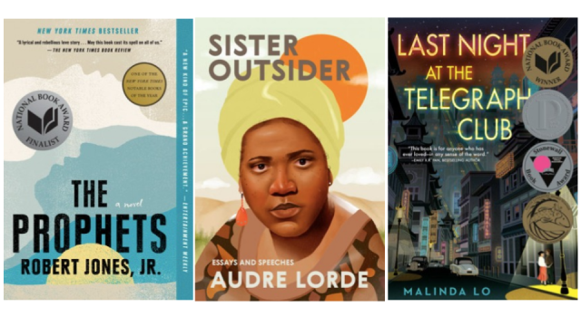 BtBsNYC's tweet photo. Help us celebrate Pride month by buying a bundle of LGBTQ-themed  books for people in prison.
https://t.co/PA7y902vCV
 Sister Outsider by Audre Lorde 
The Prophets by Robert Jones Jr
Last Night at the Telegraph by Malinda Lo
$30 for 3 books=all sent to people in prison. https://t.co/wZBQ2BTcZi