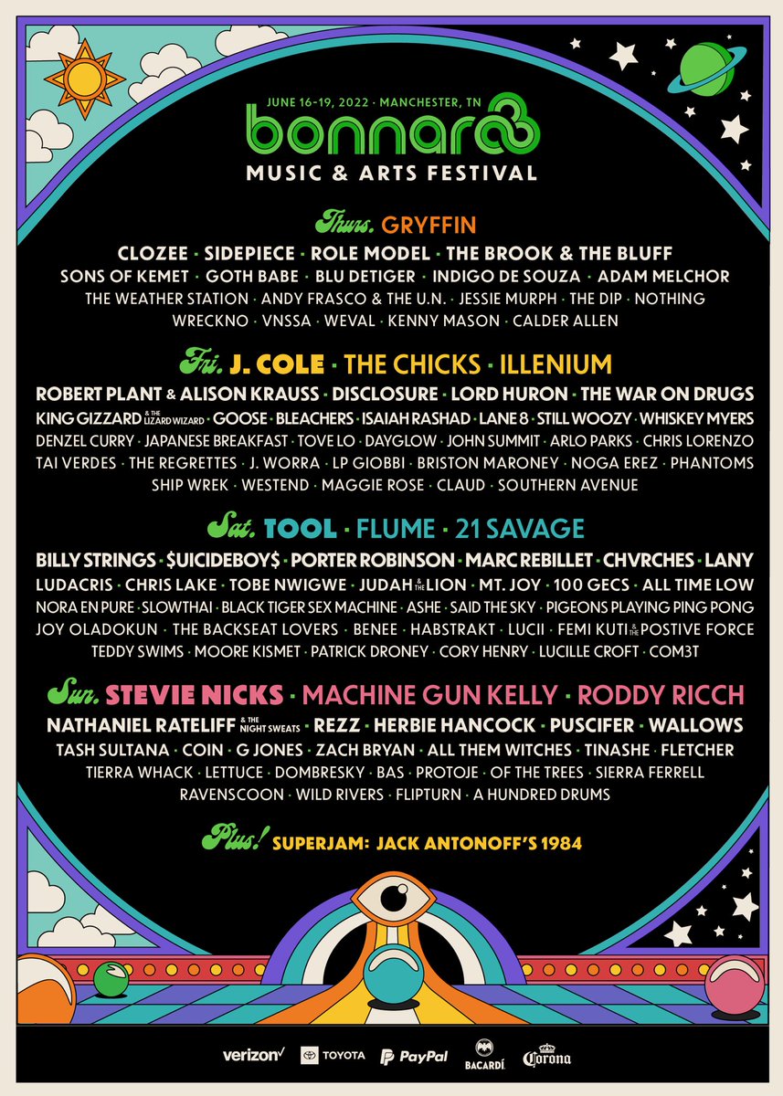 ToolPusciferAPC's tweet image. Are you ready Tennessee ! @Tool headlines @Bonnaroo tonight ! @mjkeenan @AdamJones_tv #JustinChancellor #DannyCarey #ToolTour #ToolArmy #ToolBand #FearInoculum