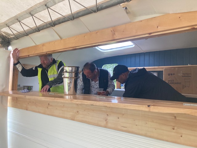 Preparations for a celebratory evening - well done to all our Charity Challenge teams #samworthbrothers #SBCC2022