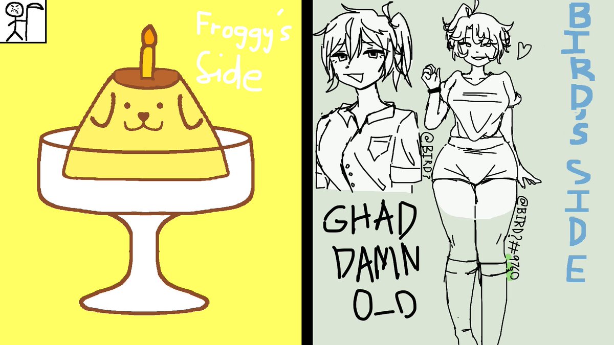 Bird_Memo's tweet photo. WE'RE BACK FROM THE DEAD AHA
and I thought I could draw this 🤡🤡 - Froggy https://t.co/48WQgNzZex