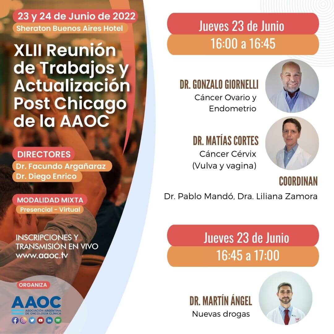 POST CHICAGO 2022
Toda la info en : 
bit.ly/3r47rti