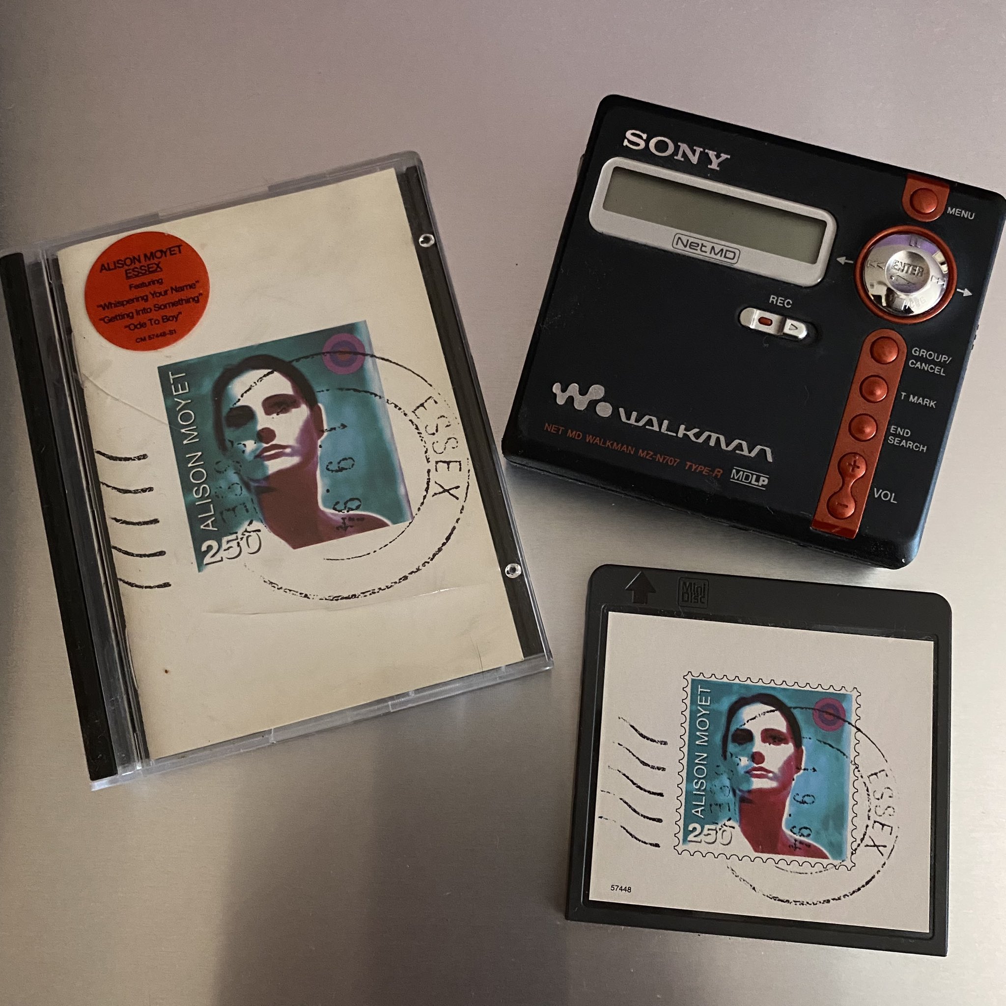 Wishing a very happy birthday to Alison Moyet! Here s my prized Essex Minidisc! 