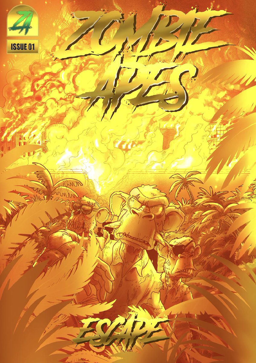⚡️Zombie Comic Update ⚡️

Page 1 of the 1st #ZombieApe Comic will be revealed tomorrow 🧪

The #ZombieApes Comic mint target is July 4th weekend 🧨

Each comic purchasable with $WORMS

Prize:

To celebrate we’re giving away 1 plated #ZAPE on-chain comic cover!

To win:

RT + 🗯!