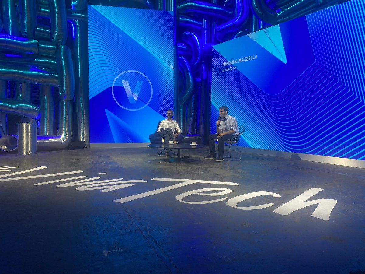 GabrielRuello's tweet photo. « L’un des plaisirs d’être entrepreneur, c’est de recruter et pouvoir s’entourer des personnes avec lesquelles on aime travailler. » Frédéric Mazzella, Fondateur de @BlaBlaCar 🚗 #VivaTech #Startupstory https://t.co/loDzEqSDcZ