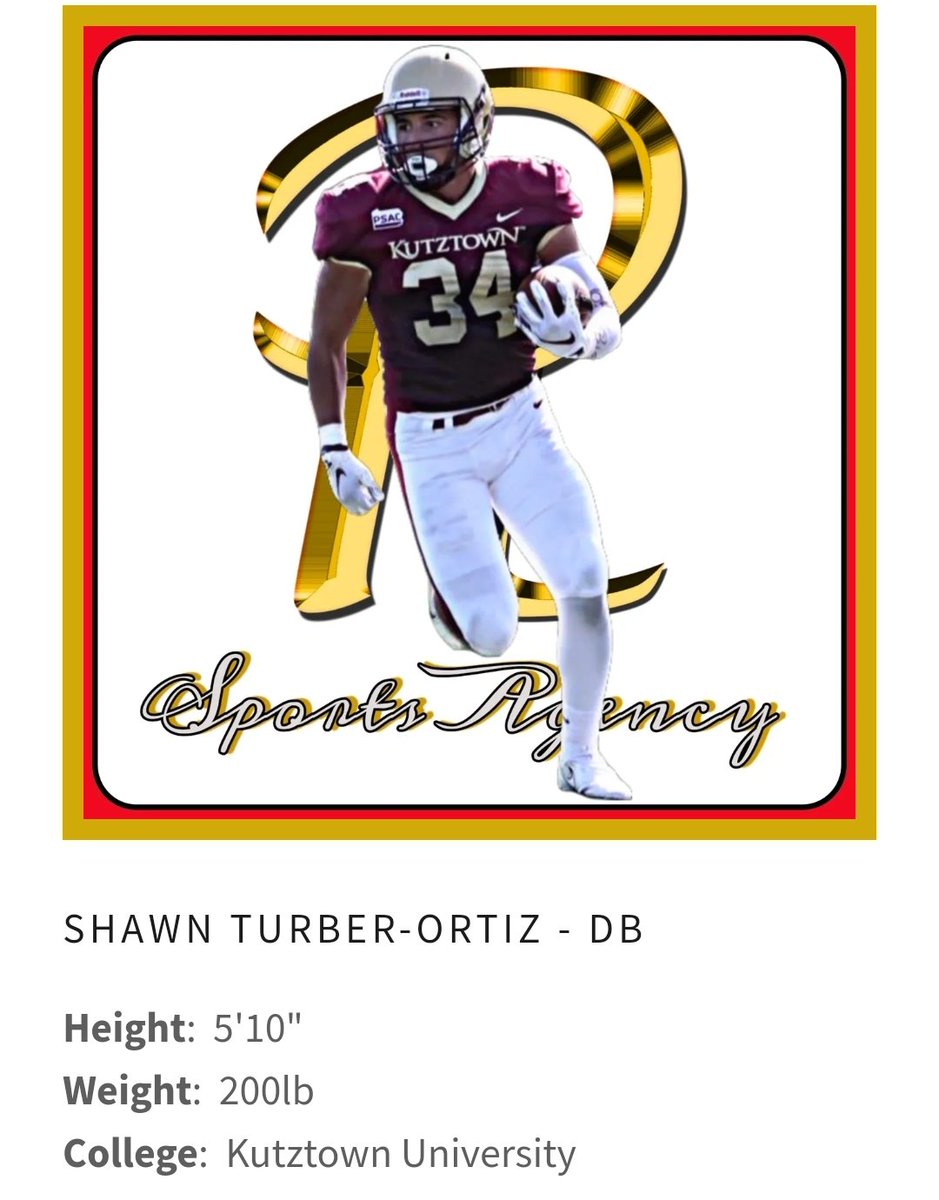 ProLevelAgents's tweet photo. Welcome to the #ProLevelFamily @shawn_turber 💪🏈

Contact:  buddy@prolevelagents.com https://t.co/JU4MRXWskd