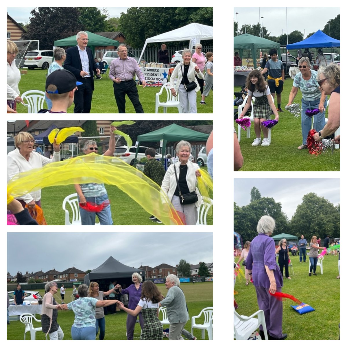 Thank you to everyone who joined Marg, Jean and me from Dancing for Well-Being for some brilliant dancing at the Starbeck Community Day today. You were wonderful! Even our local MP Andrew Jones and County Councillor Philip Broadbank were unable to resist joining in!