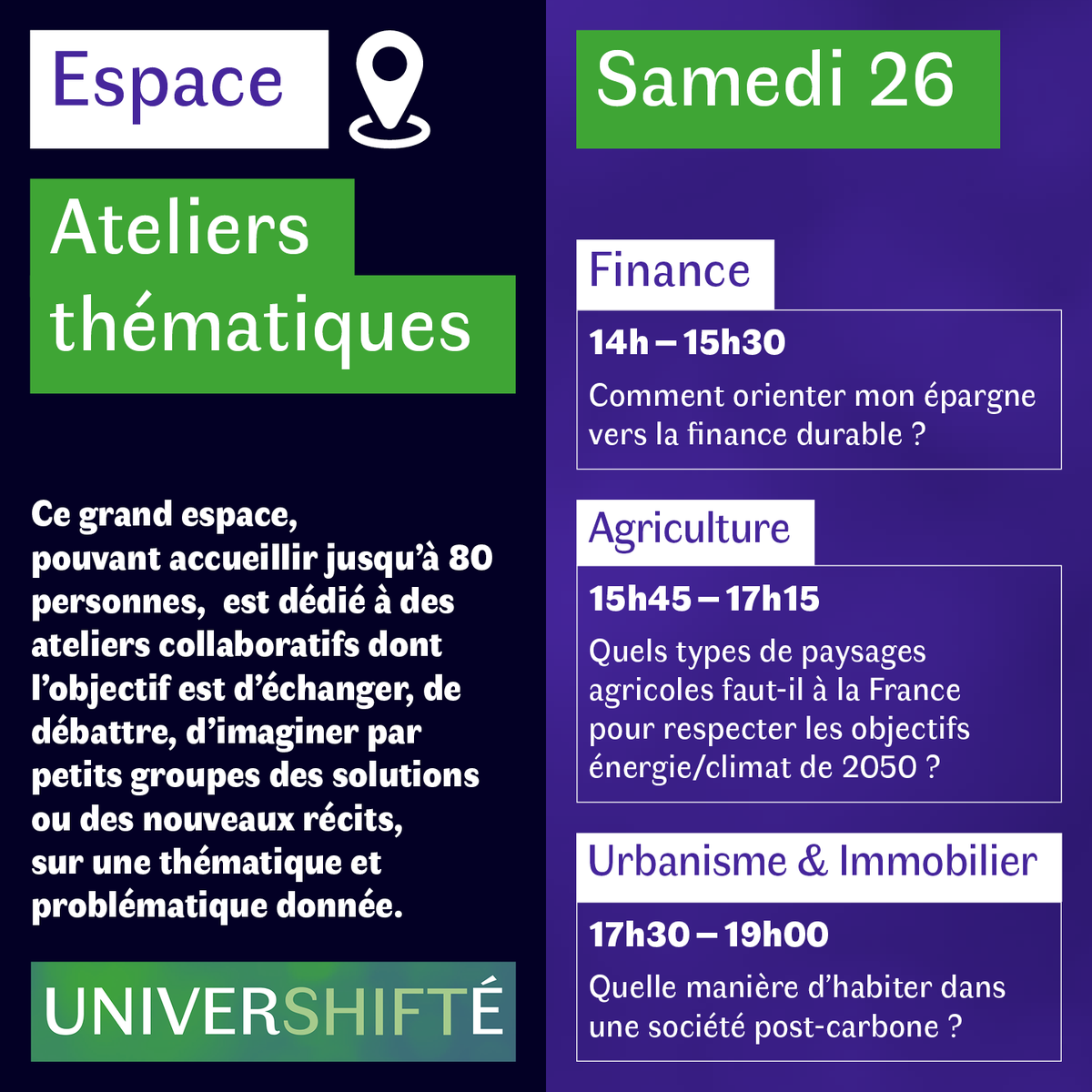 Les_shifters's tweet photo. 👉 Chez les Shifters nous avons pour habitude de prendre le taureau par les cornes !
 
🌱 Venez découvrir les ateliers thématiques.  
 
🎫 Rendez-vous le 25 et 26 juin sur le campus de la Doua, à Villeurbanne. 

📆 À vos agendas !

🌲https://t.co/nY7BYZfIJs

#climat #recit https://t.co/BrsMmkMvww