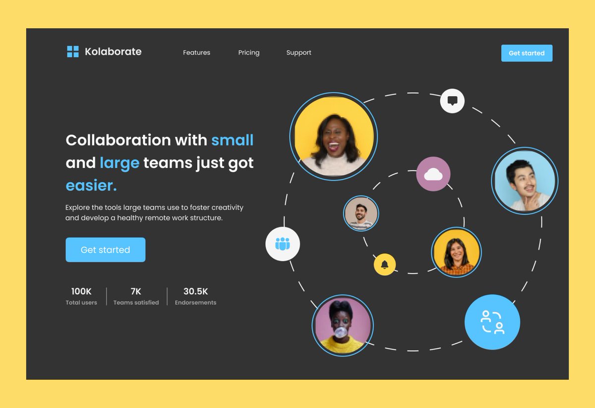 RaphOliver_'s tweet photo. #Day40
Kolaborate.
Simple landing page hero for an imaginative team collaboration SaaS. Ignore the logo looking like Microsoft π
π€²
@Ihechikara2 @u_ephraim @OlohijereFaith @obumnwabude @MrPrewsh @Aise_Idahor
#our60daysofdesign #100daysofdesign https://t.co/3zOEiWyAjZ
