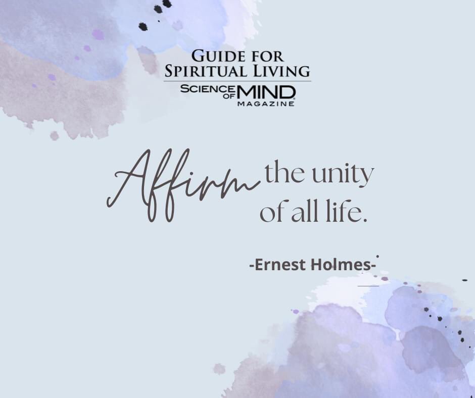 ErnestHolmesSoM's tweet photo. "We are affirming the unity of all life, a unity which includes all variety. Unity passes into variety and multiplicity without division." — as quoted in the June 2022 Science of Mind magazine
#ScienceofMindmagazine #ErnestHolmes #UnityofLife #Unity https://t.co/8IQA6tt2oP