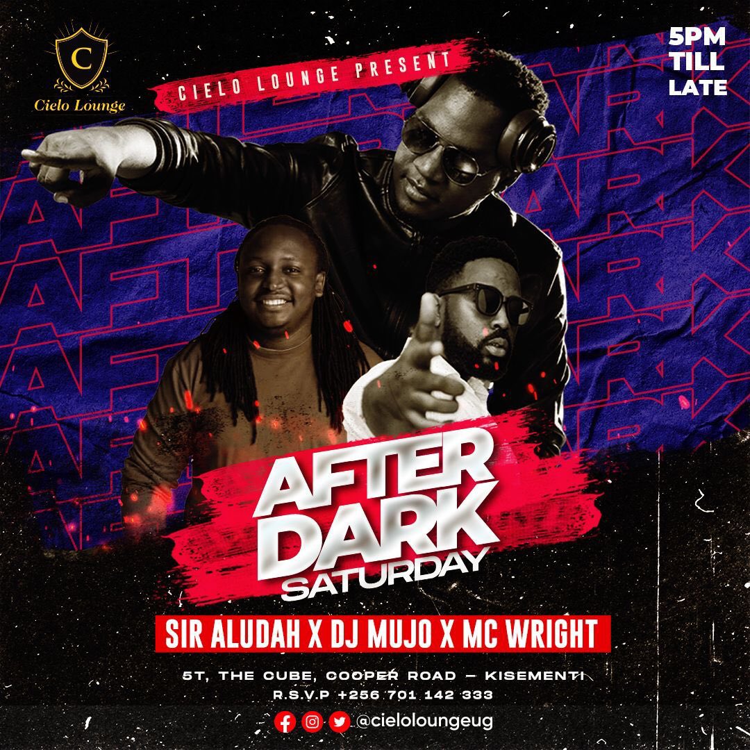 muchwezi's tweet photo. Whatever you need tonight is at @cieloloungeug โ๏ธ
#AfterDarkSaturdays. @DjAludah, @McWright256 n #DjMujo ๐ฅ https://t.co/2METioJpVl
